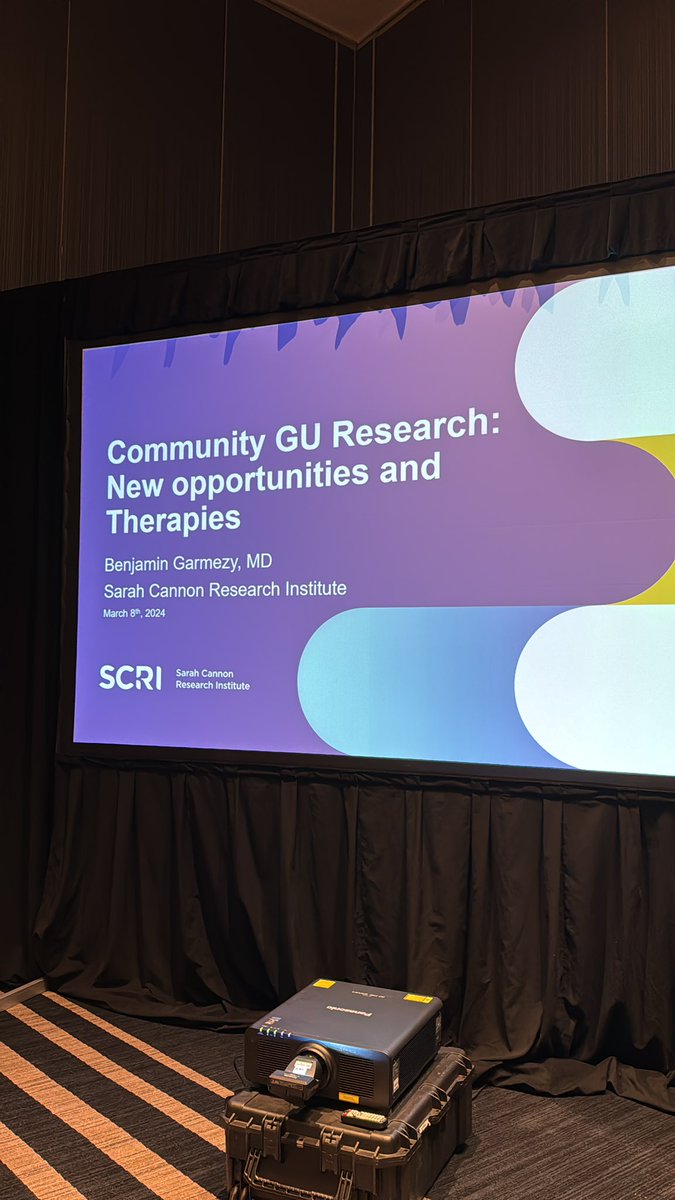 The SCRI annual meeting has been a great time to connect with colleagues across the country. Excited to talk about how we move gu oncology research forward. Special shout out to @MikeLattanzi who I may call on and the other GU physicians in our network. @SarahCannonDocs