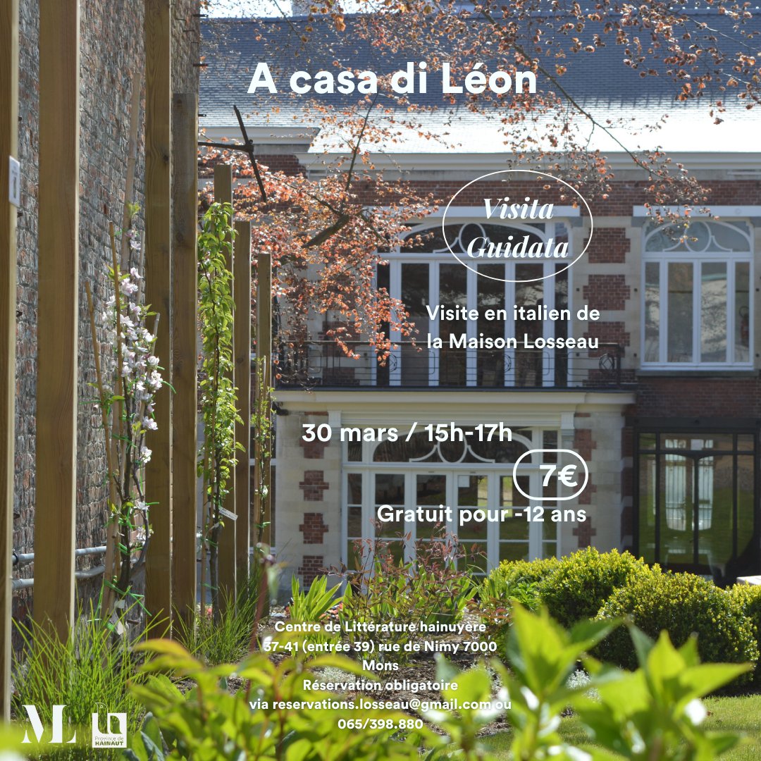 🇮🇹 Envie d'une #visiteguidée insolite de la #maison de Léon ? Assistez donc à notre visite guidée en #italien ! 😍

On vous attend nombreux le 30 mars prochain ! 😁

⁉️ Infos et réservations 👉 cutt.ly/hwNYHhgE