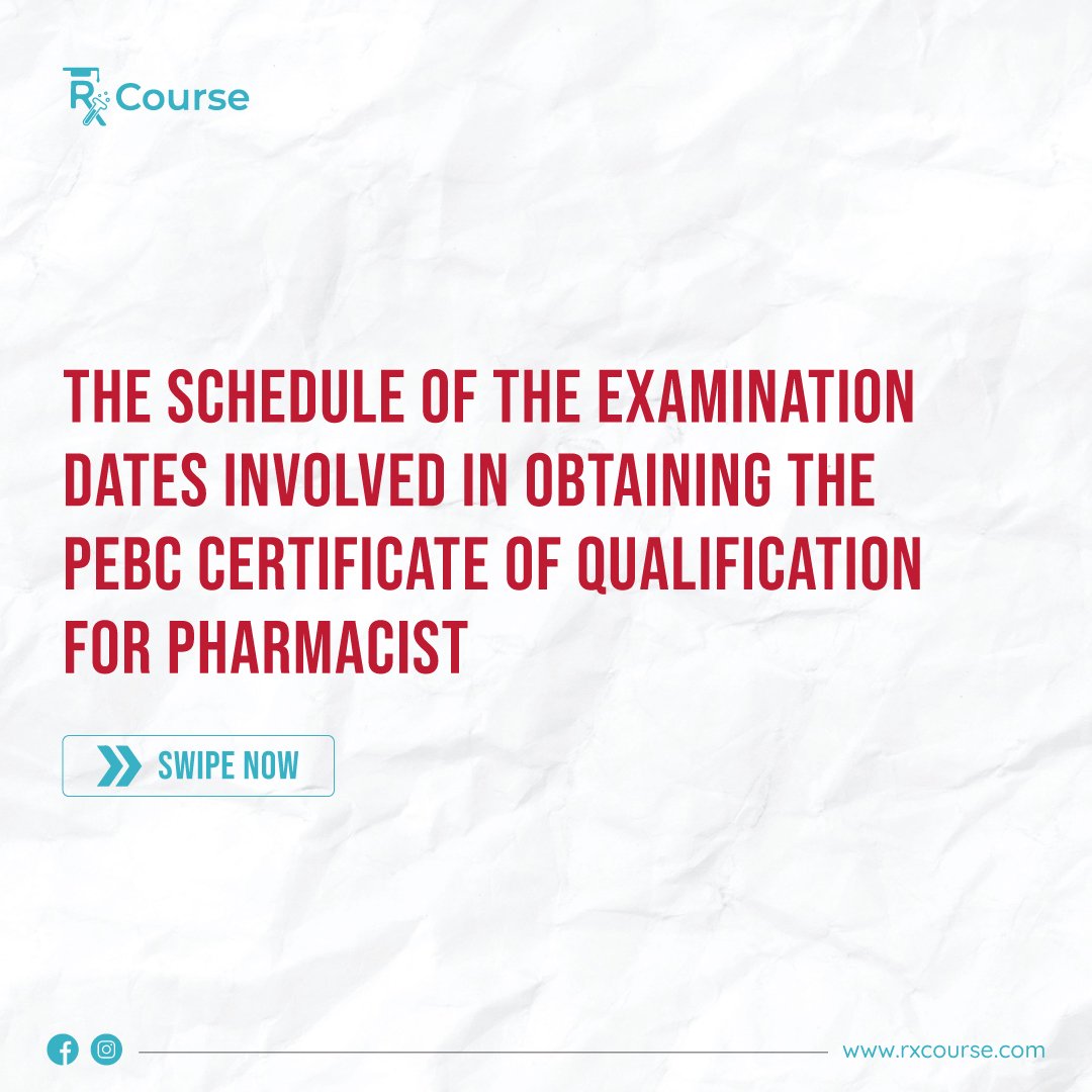 Rx_Course's tweet photo. Unlocking the Path to Your PEBC Certificate of Qualification!  
Stay tuned for the schedule of fees, examination dates, and application deadlines. 
Your journey to becoming a certified pharmacist in Canada is about to take flight!
#rxcourse #pebcexams https://t.co/bmriFadkY1