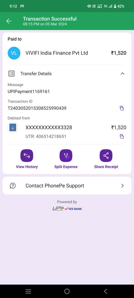 @FlexPayIndia @VivifinIndia not credited payment my flexsalary account 9608120999...and not refund my amount my bank account... please dear sir please resolve my issue... please....call me... please sir...