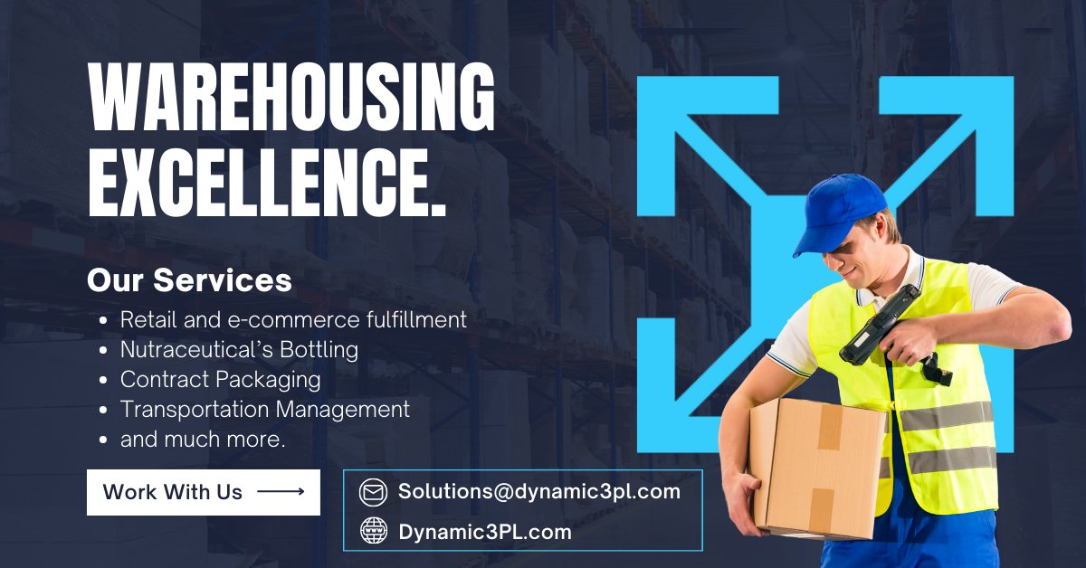 Dynamic3PL's tweet image. #supplychain #gummies #nutraceuticals #SQFCertified #Warehousing #primarypackaging #secondarypackaging #cleanroom #ecommerce #naturalproductsexpowest #popdisplays #kitting