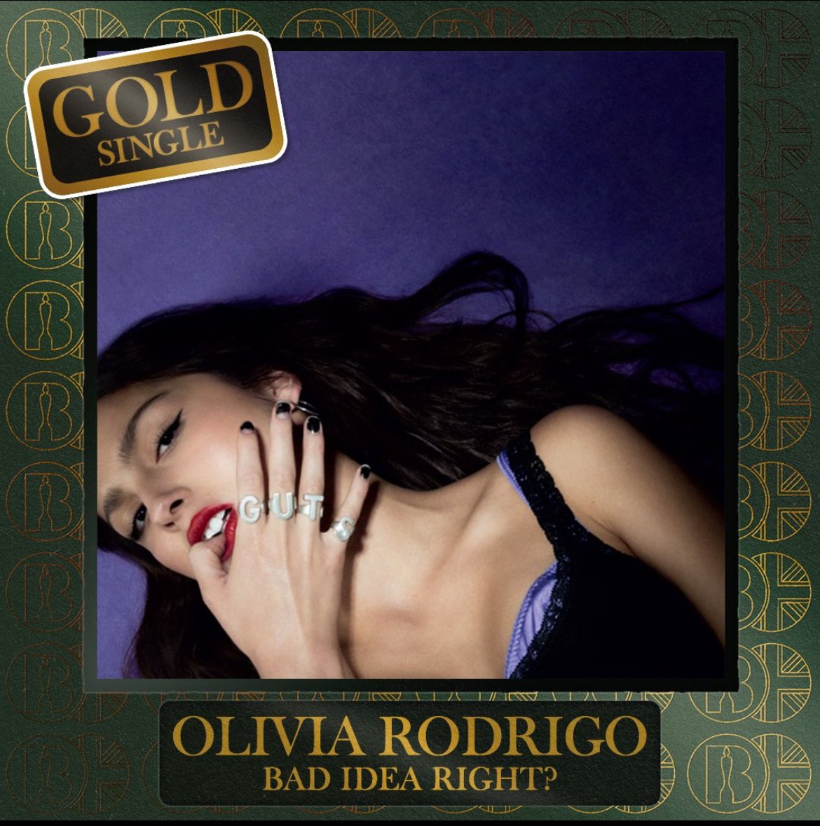 bad idea right has now been certified GOLD in the UK!! 🎉💟

this means that the song has sold 400,000 units in the country 🦋

congratulations to olivia ❤️

#OliviaRodrigo #GUTS #SOUR
#badidearight #charts