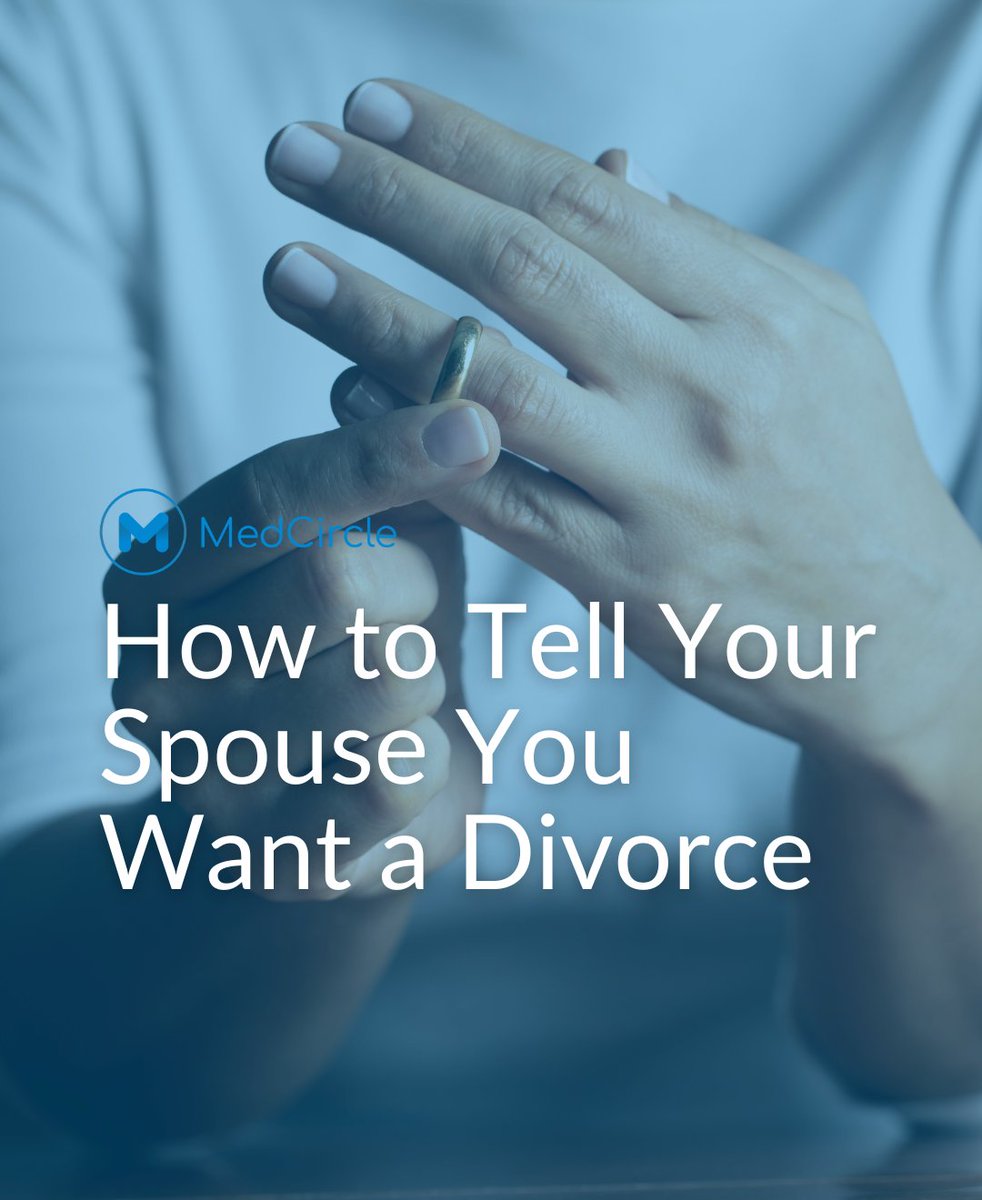 “As painful as this is for me to admit, I no longer want to be in this marriage.” Advice, guidelines and scripts if you're considering divorce. medcircle.com/articles/divor…