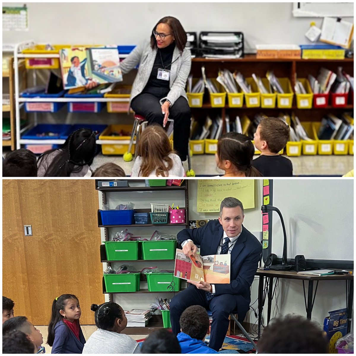 📚 Thank you to the students at Joel Elementary School in Clinton & Park Ave. School in Danbury for welcoming into their classroom Deputy Education Commissioners Sinthia Sone-Moyano & Charles Hewes during #NationalReadingWeek! Your enthusiasm & love of reading is truly inspiring.