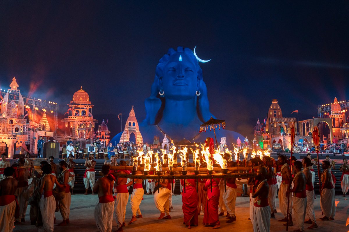 SadhguruJV's tweet image. #Mahashivratri - an opportunity for one to dissolve their limitedness, to experience the unboundedness of the Source of Creation which is the seed in every human being. -Sg #AwakeWithAdiyogi