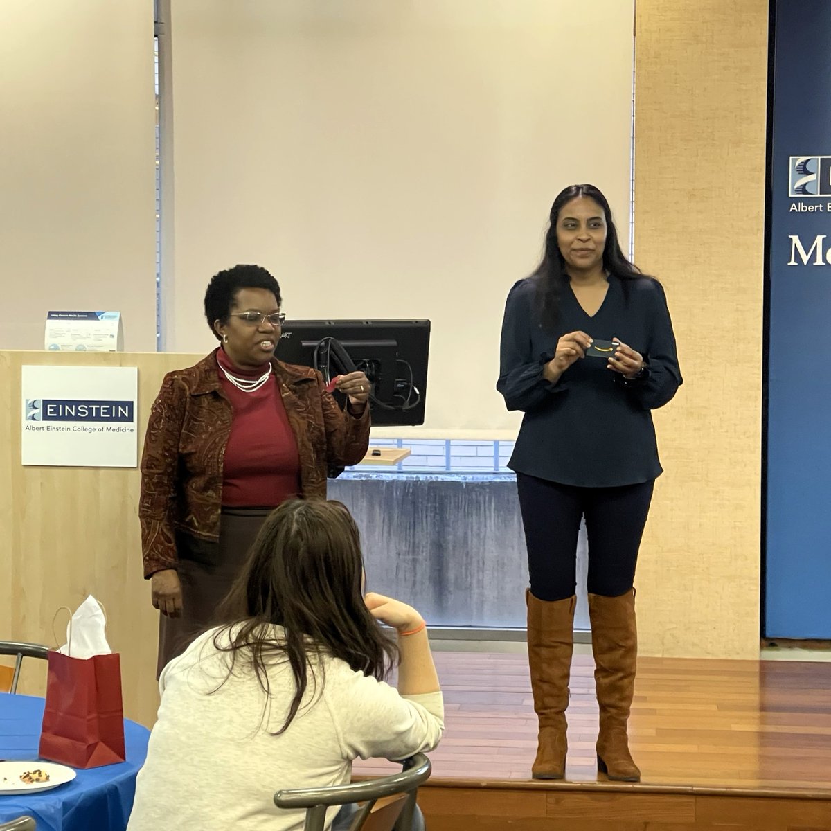 EinsteinMed's tweet image. The office of diversity enhancement, in conjunction with the graduate programs in the biomedical sciences and the Belfer Institute, recently hosted a Conversation &amp;amp; Coffee hour for #postdocs and #PhD students.