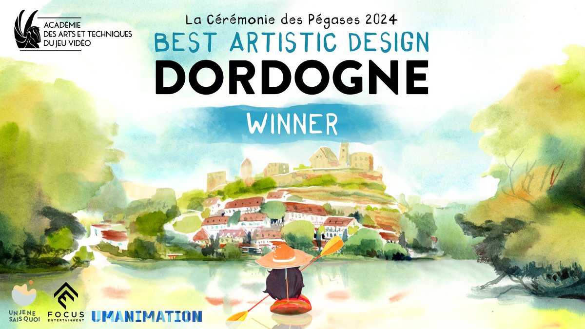 @rundisc_ We would like to congratulate @studio_jnsq greatly on their award for Dordogne during #LesPégases 2024 in the 'Best Artistic Design' category. Your magnificent watercolors captivated us all. 🎨