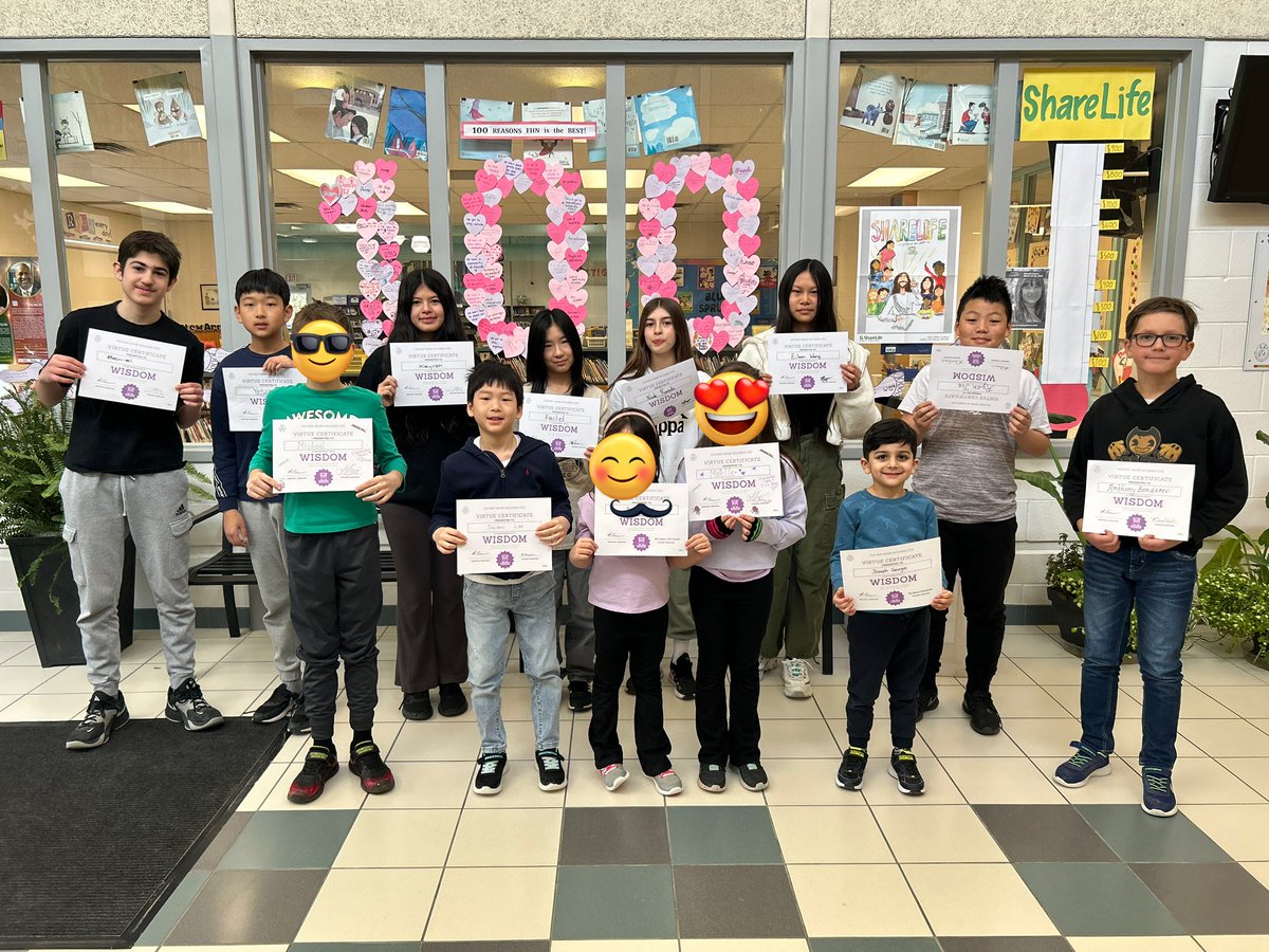 Congratulations to our virtue recipients for February who consistently demonstrate wisdom in their everyday actions! <a href="/YCDSB/">York Catholic District School Board</a> <a href="/paonesl/">Lou Paonessa</a> <a href="/iafrate_j/">Maria J Iafrate</a> <a href="/JosephDimeo7/">Joseph Dimeo</a>