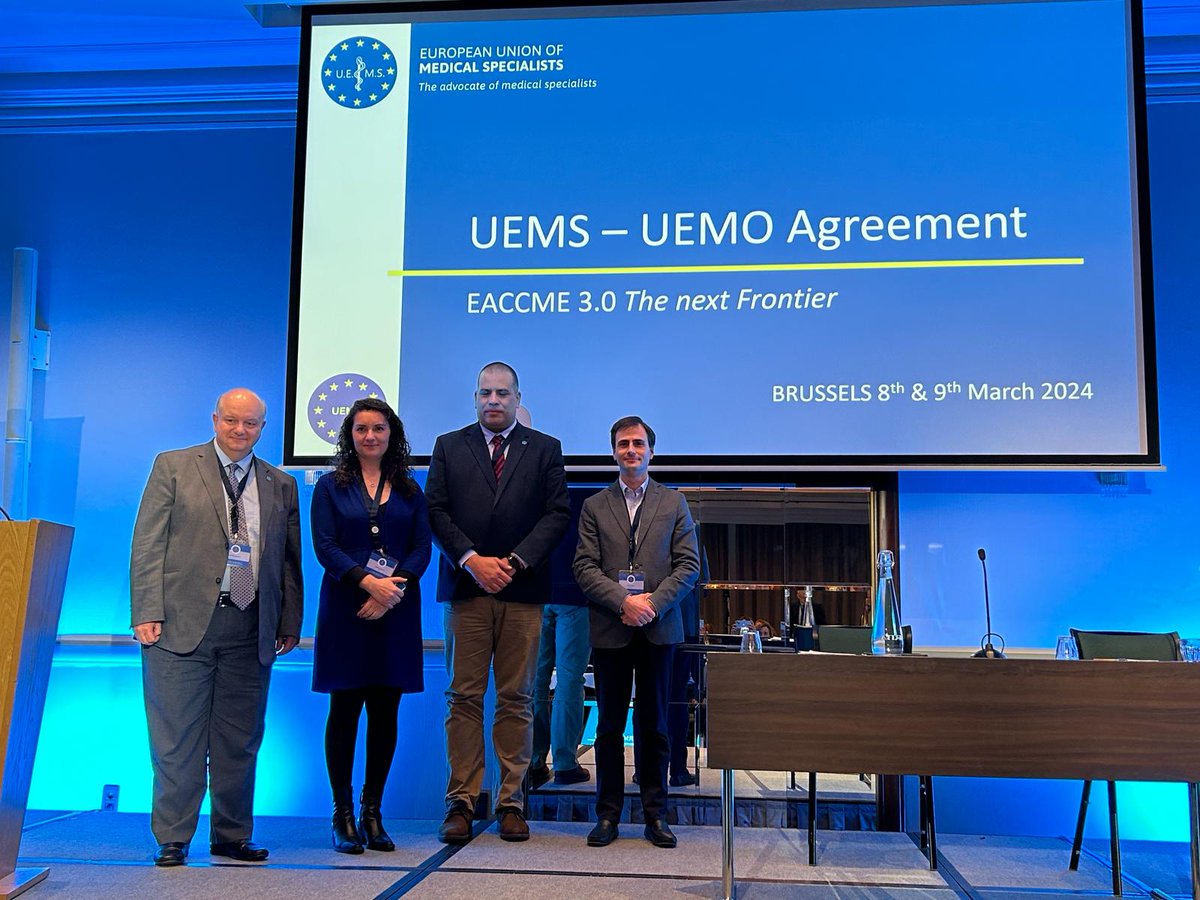 🔔 BIG ANNOUCEMENT 🔔 📢 The European Union of Medical Specialists and the UEMO have signed the mutual corporation agreement on the field of accreditation. 🎉 This new agreement will allow EACCME to start accredited event on the field of general practice and family medicine.