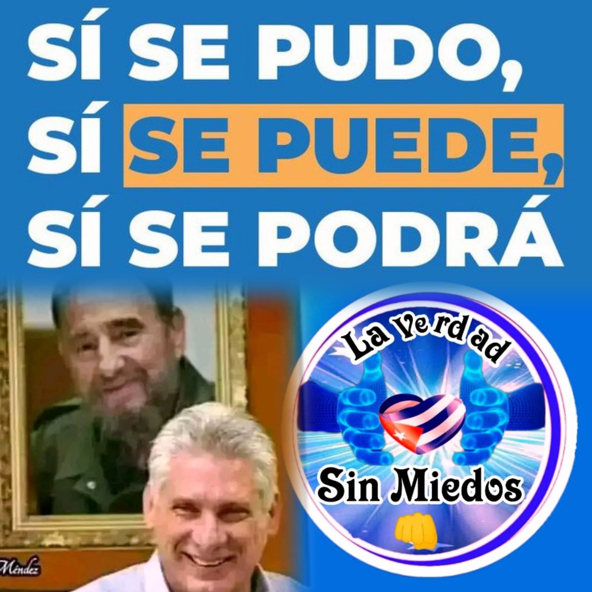 Yo sigo a mi Presidente. 
#Laverdadsinmiedos
#Rlavandero 
#Ranchuelo290 
#GenteQueSuma 
#CubaporlaViva 
#NuestraFortalezaesLaHerencia