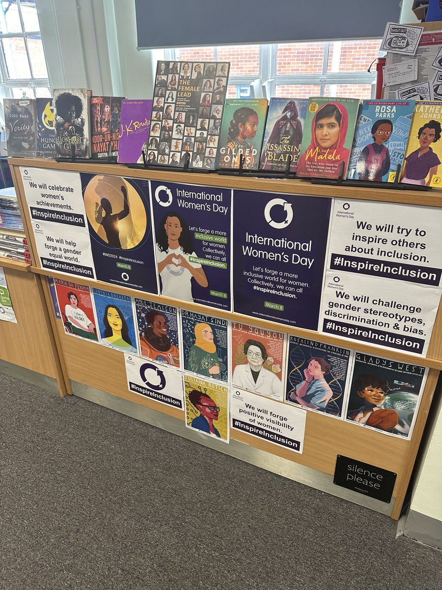 International women’s day celebration in the library today. #Itswhoiam #teamhaydock #outwoodfamily
