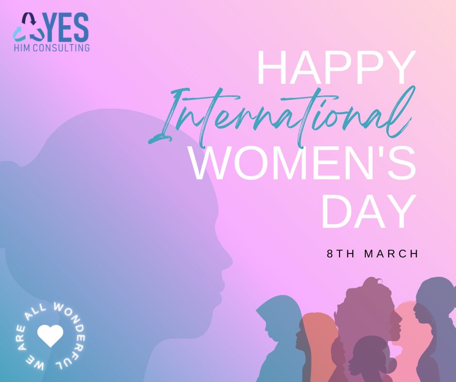 Happy International Women's Day! Let's honor the achievements of women worldwide. Let's amplify their voices, challenge stereotypes, and work towards a more inclusive society. 

#YESHIMConsulting #InternationalWomensDay #GenderEquality #WomenLeaders #ProfessionalWomen