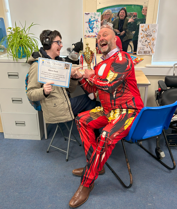 Congratulations to Keiran who has won the kindness cup this week for being a really good friend to his classmate Eli