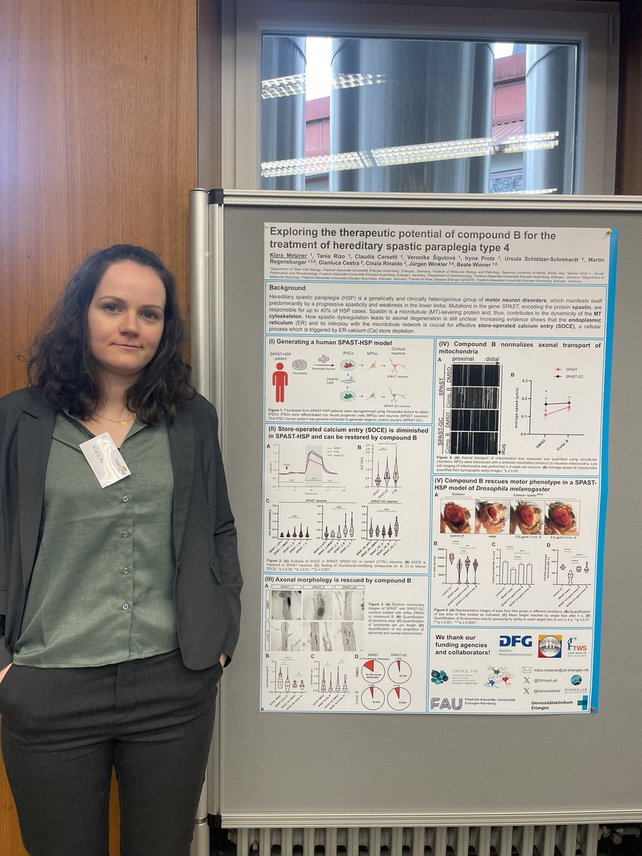 Won a poster prize at the Tom Wahlig Symposium here in #Erlangen 🚀 Thanks to my team @WinnerLab, all collaborators @Molecular_Neuro @UniFAU and everyone in the poster session asking questions 🧠💪🏻 Special thanks to the Tom Wahlig Foundation 🌎🔬