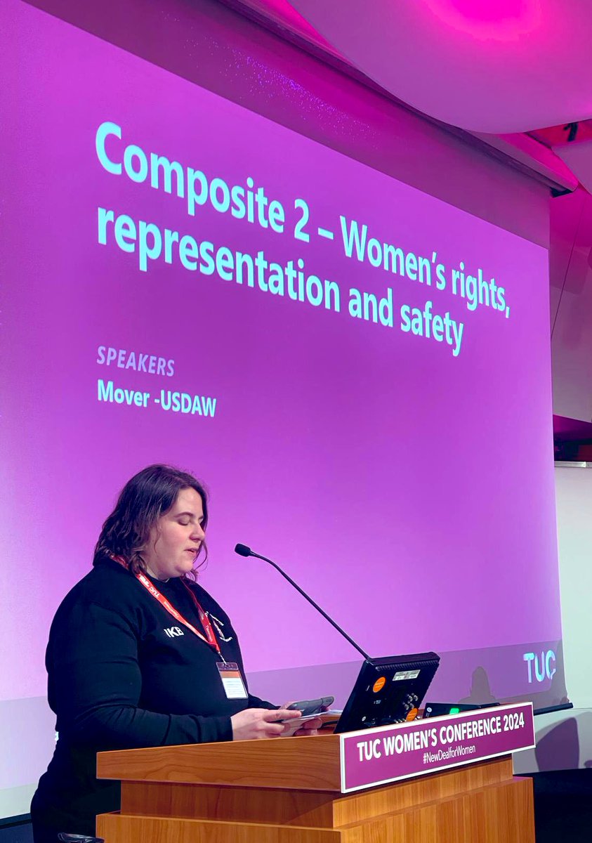 It was such a privilege delivering speeches on two motions around topics I’m so passionate about, including sharing my experiences mentoring young Afghani women and advocates who receive regular threats of violence. Read more at  csp.org.uk/news/2024-03-0… #TUCWomensConference