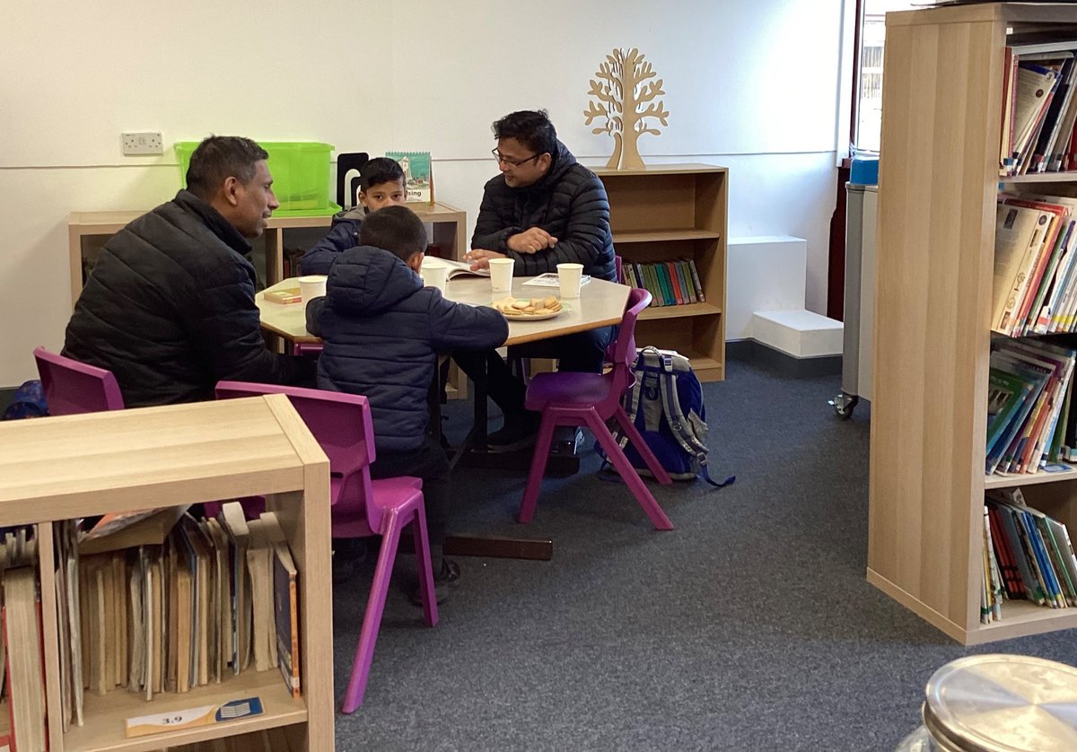 Thank you to the families who came to our Reading Cafe today! We are planning on opening our library more often to families on Mondays after Easter.