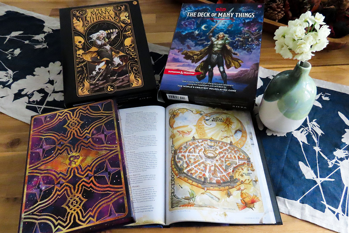 My stunning contributor copies of D&D - the Deck of Many Things have arrived!🥳 I'm so happy I had the chance to contribute with a couple of maps to this book🤩 --- #dnd #dungeonsanddragons #dnd5e #wotc #fantasymap #gameart #gamemap #rpgart #dndmaps #rpgmap #gamedev #rpg #dndart