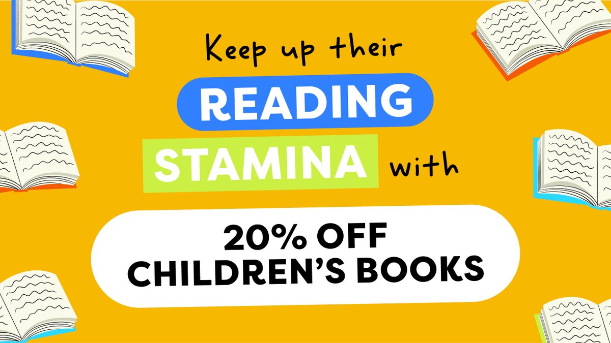 ScholasticIre's tweet photo. Keep up their reading stamina after World Book Day with 20% off children's books, for a limited time only!

Use code KEEPREADING at checkout to save. Offer ends 11.59pm Monday 11th March. Some products excluded.

https://t.co/9kkwzWVsQ2 https://t.co/TJjYVxOisv