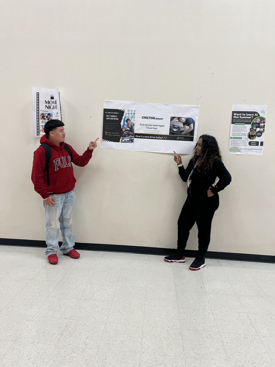 Molinalibrary's tweet photo. Do you know the library can help you fix your car? Stop by today for more information .@MolinaHigh 
@DISD_Libraries https://t.co/NrAUivFDRF