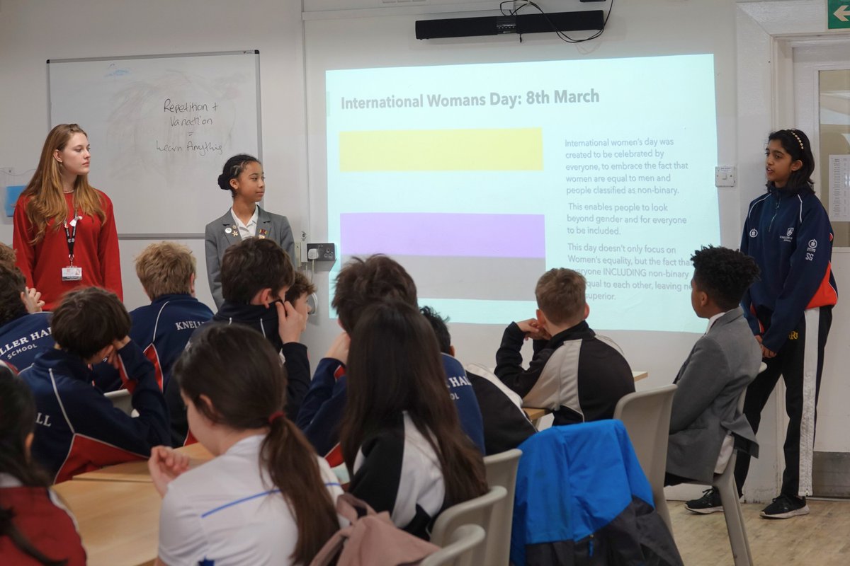 Thank you to Amity, Shreya, Aoife, Florence and Lily for leading assemblies throughout the week on the topic of International Women's Day. They discussed the importance of the day for celebrating women as well as looking ahead to what still needs to be done. #IWD2024