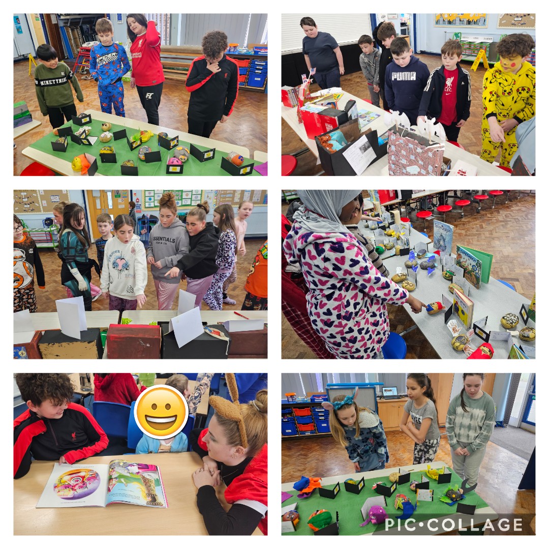 stmarythomas's tweet image. 📚 #WorldBookDay @stmarythomas. Years 3 &amp;amp; 4 brought potato characters to life, while Years 5 &amp;amp; 6 crafted enchanting books in a box. Special shoutout to Year 6 for spreading the joy of reading by reading to Reception children. 🌟🥔📖 #BookMagic
@the3saints