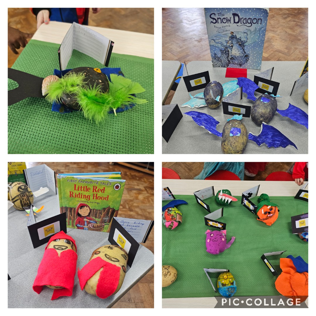 stmarythomas's tweet image. 📚 #WorldBookDay @stmarythomas. Years 3 &amp;amp; 4 brought potato characters to life, while Years 5 &amp;amp; 6 crafted enchanting books in a box. Special shoutout to Year 6 for spreading the joy of reading by reading to Reception children. 🌟🥔📖 #BookMagic
@the3saints