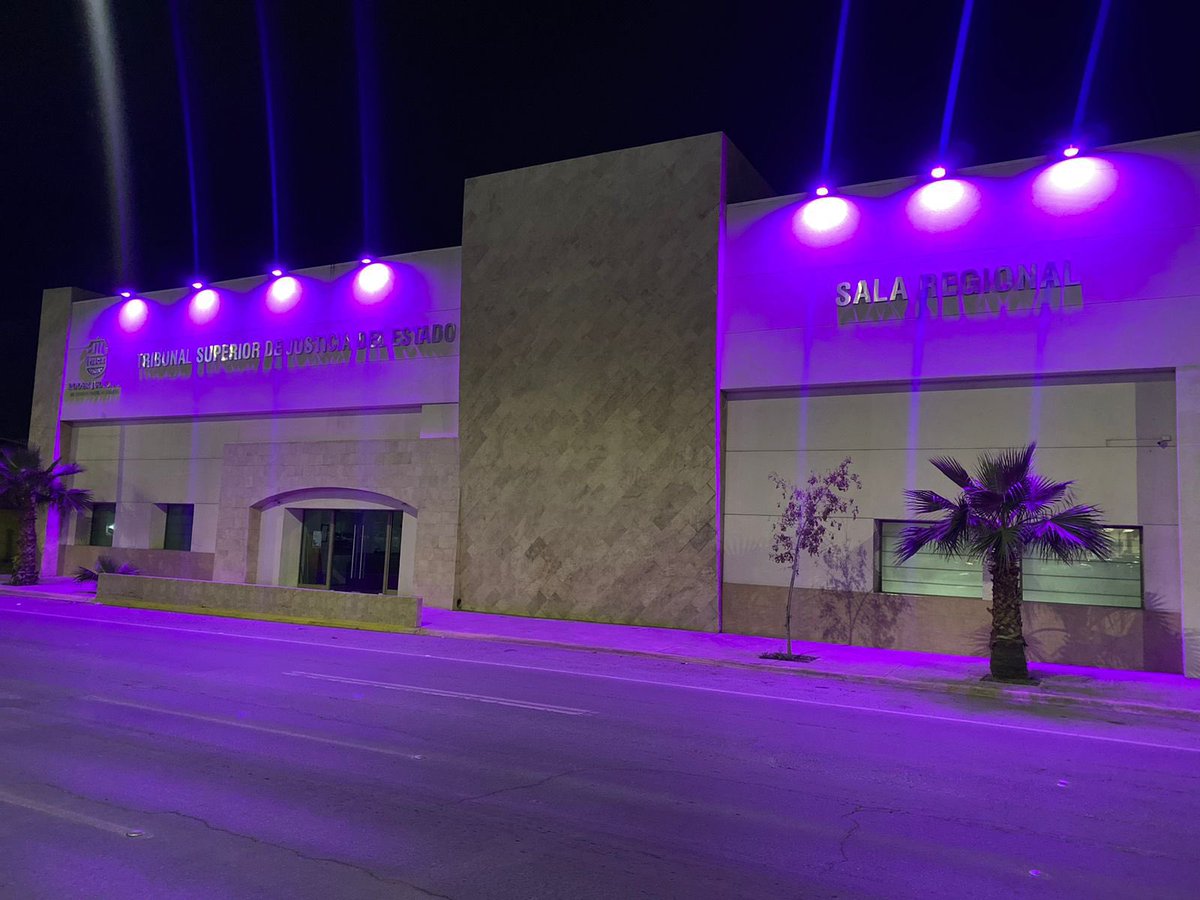 Agradecemos al Tribunal Superior de Justicia del Estado sumarse a la iniciativa #8MIluminaCoahuila para conmemorar el #8m2024 #8miluminacoahuila #todocoahuilaes8m