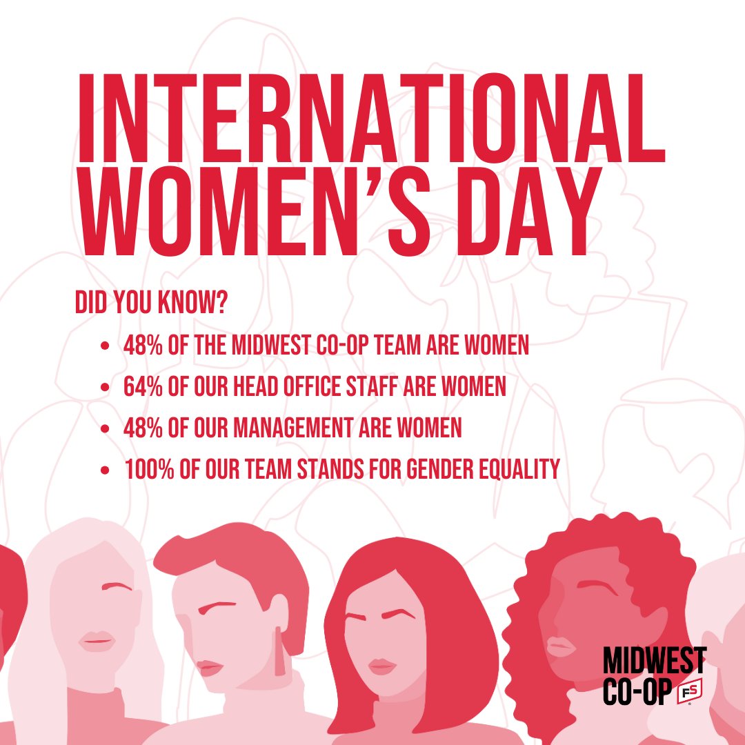 Happy International Women's Day! Cheers to the incredible women at Midwest Co-op, and to our cherished customers. Today and every day, let's celebrate the strength of women everywhere!