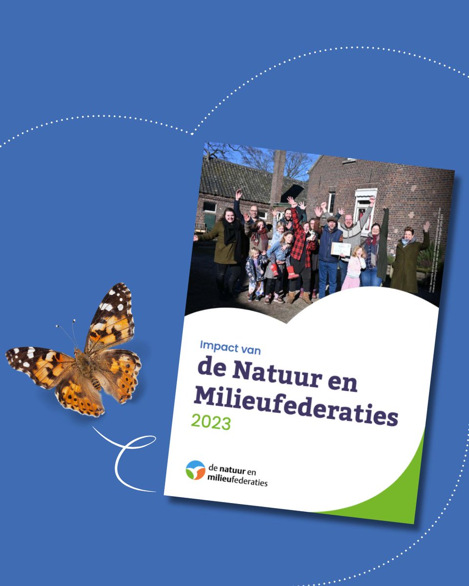 🦋 Benieuwd naar onze impact? Bekijk ons Impactrapport 2023! Want ook vorig jaar maakten we impact met twaalf Natuur en Milieufederaties.

➡ Lees het rapport via onze website: natuurenmilieufederaties.nl/nieuws/impactr…

#impact #provincies #natuur #milieu