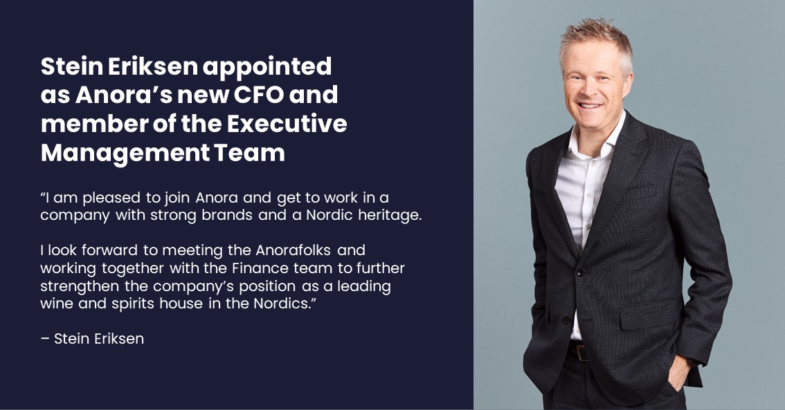 Stein Eriksen has been appointed as Anora’s new CFO and member of the Executive Management Team from the beginning of August 2024 - congratulations on the appointment and welcome to Anora! Read more at anora.com/en/change-in-a… #AnoraIR