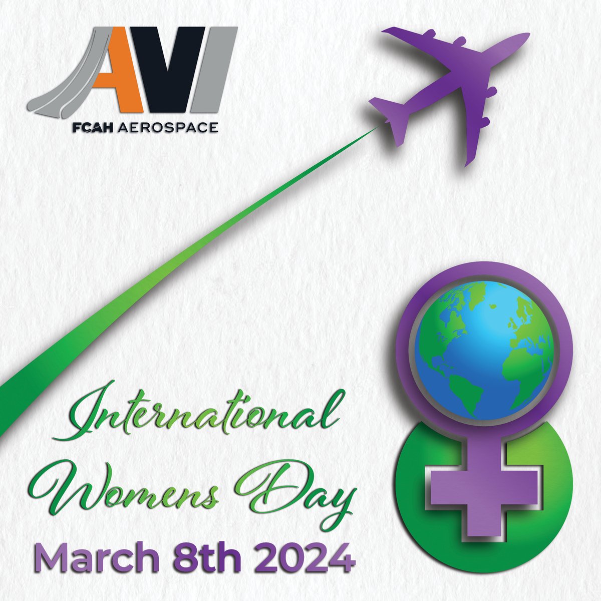 Today, we honor the incredible contributions of women everywhere. Here's to breaking barriers and paving the way for future generations. #HappyInternationalWomensDay from #FCAHAerospace! #AerospaceIndustry #AviationDaily #AviationWorldwide #IWD #InternationalWomensDay #WomensDay