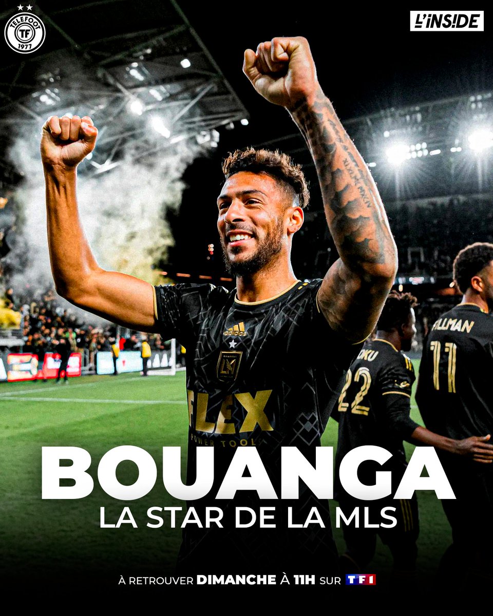 L’Inside - Bouanga, star de la MLS 🇺🇸 Dimanche dans Téléfoot, plongez en Inside avec Denis Bouanga ! Auteur de 41 buts en 58 matchs depuis son arrivée en 2022, le Gabonais s'éclate en MLS. Contacté par l'OM au mercato il rêve de signer à Marseille RDV dimanche à 11h !