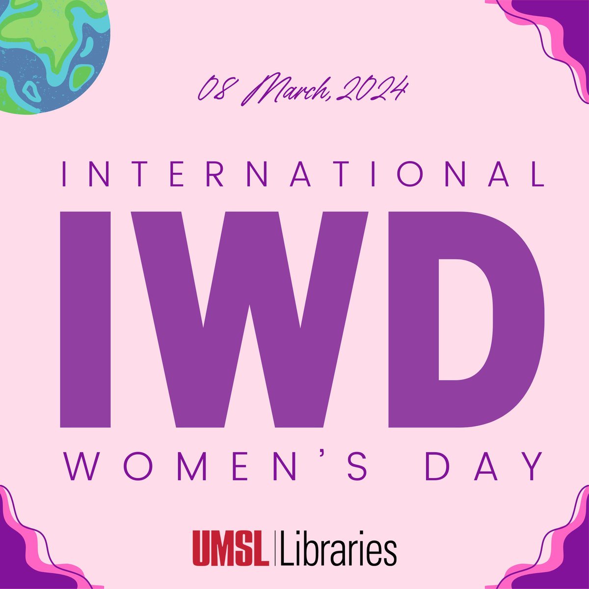 Celebrating strength, diversity, and progress on International Women’s Day 💪🌍💜

#UMSL #UMSLLibraries #InternationalWomensDay
