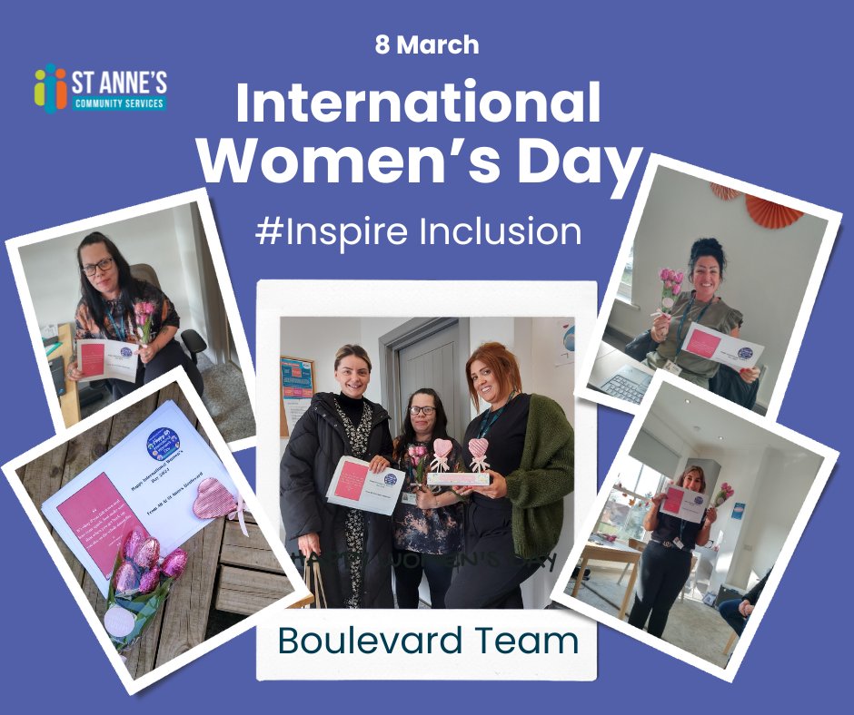 #InternationalWomensDay Our superb Boulevard service #Hull marked the day with each support worker receiving a chocolate bouquet and a positive note. Also, each client at the service received a chocolate heart lollipop and a positive note #team #InspireInclusion #care #support