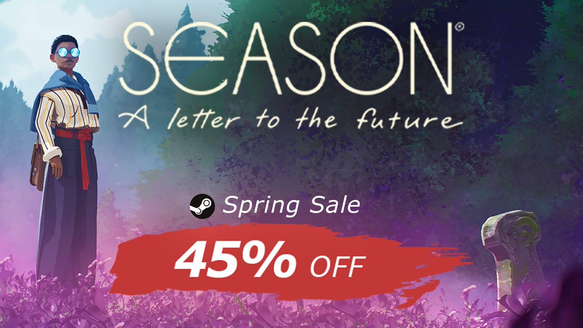 Starting today, grab SEASON: A letter to the future for 45% off during the #Steam #Spring Sale! 🪻 #indiedev #indiegames #PlaySeason store.steampowered.com/app/695330/SEA…