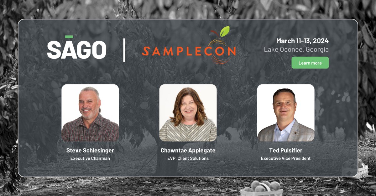 sagomrx's tweet image. Join us at @SampleCon 2024, Mar. 11-13, in Lake Oconee, GA, with Steve Schlesinger, Chawntae Applegate, Ted Pulsifer, &amp;amp; John Bennedson. Get ready for innovation and a taste adventure with @TheGastroGarage! More: bit.ly/3T0S4Pq #SampleCon2024 #MarketResearch #MRX