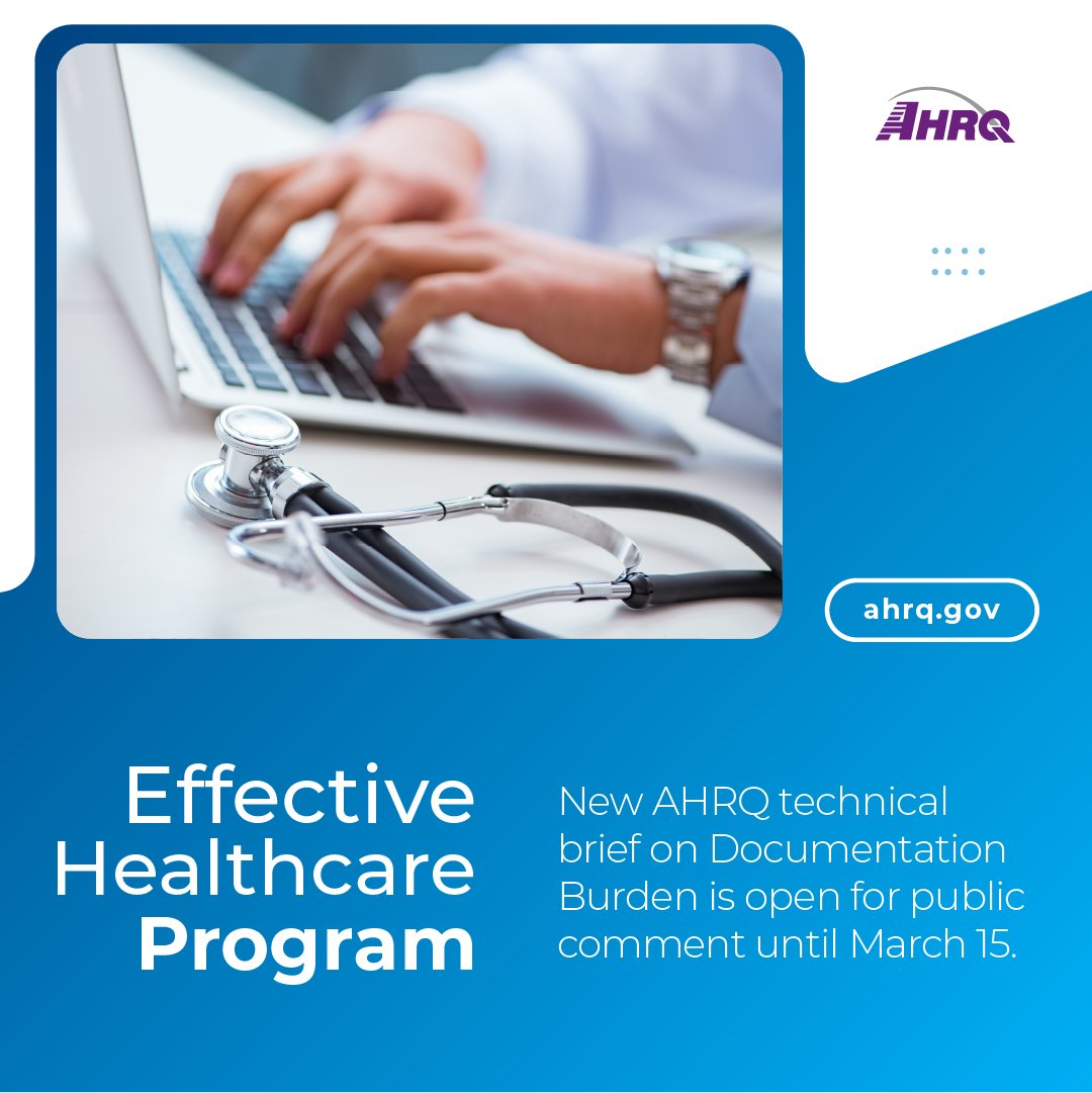 AHRQ on X: #HealthcareWorkers face significant EHR documentation