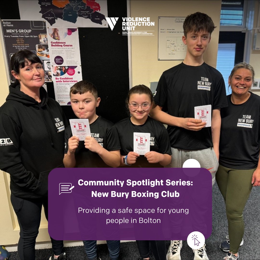 .<a href="/newburyboxing/">NewBuryBoxing</a> was set up in 2021 through the VRU’s community-led programme in New Bury, Bolton, as a direct response to feedback from the local community around crime and violence and lack of positive activities for young people.

The club has been building up slowly since then