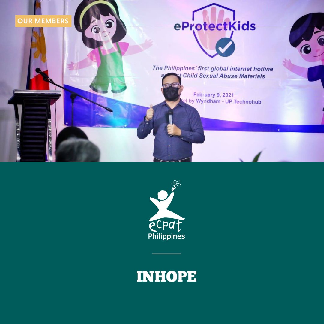 Elevating child online safety, @ECPATPh launched the #eProtectKids hotline, taking down various illegal materials. With the help of a child-friendly helpline, they empower youth to report with support at every step. Learn more: bit.ly/3ThSUJj 
#hotlineofthemonth