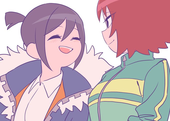 「2girls green jacket」 illustration images(Latest)｜2pages