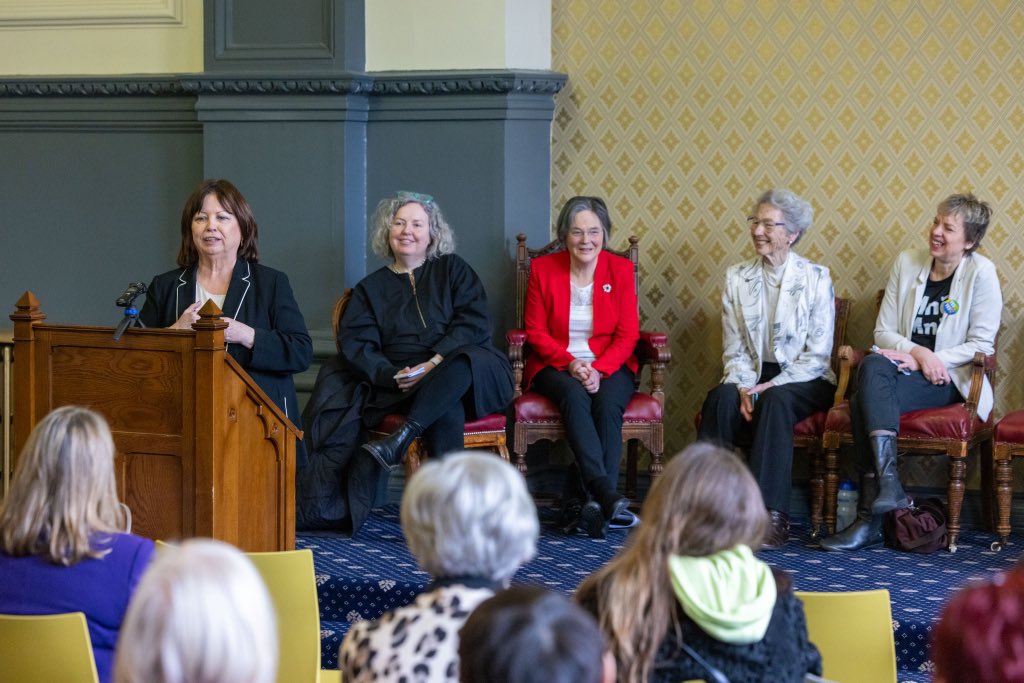 Wonderful to be at <a href="/TheHist/">The Hist</a>’s symposium today to celebrate #InternationalWomensDay

‘Reflecting on the contributions of women to Trinity’, with Mary Harney, Ivana Bacik, Eda Sagarra, and Jane Grimson.