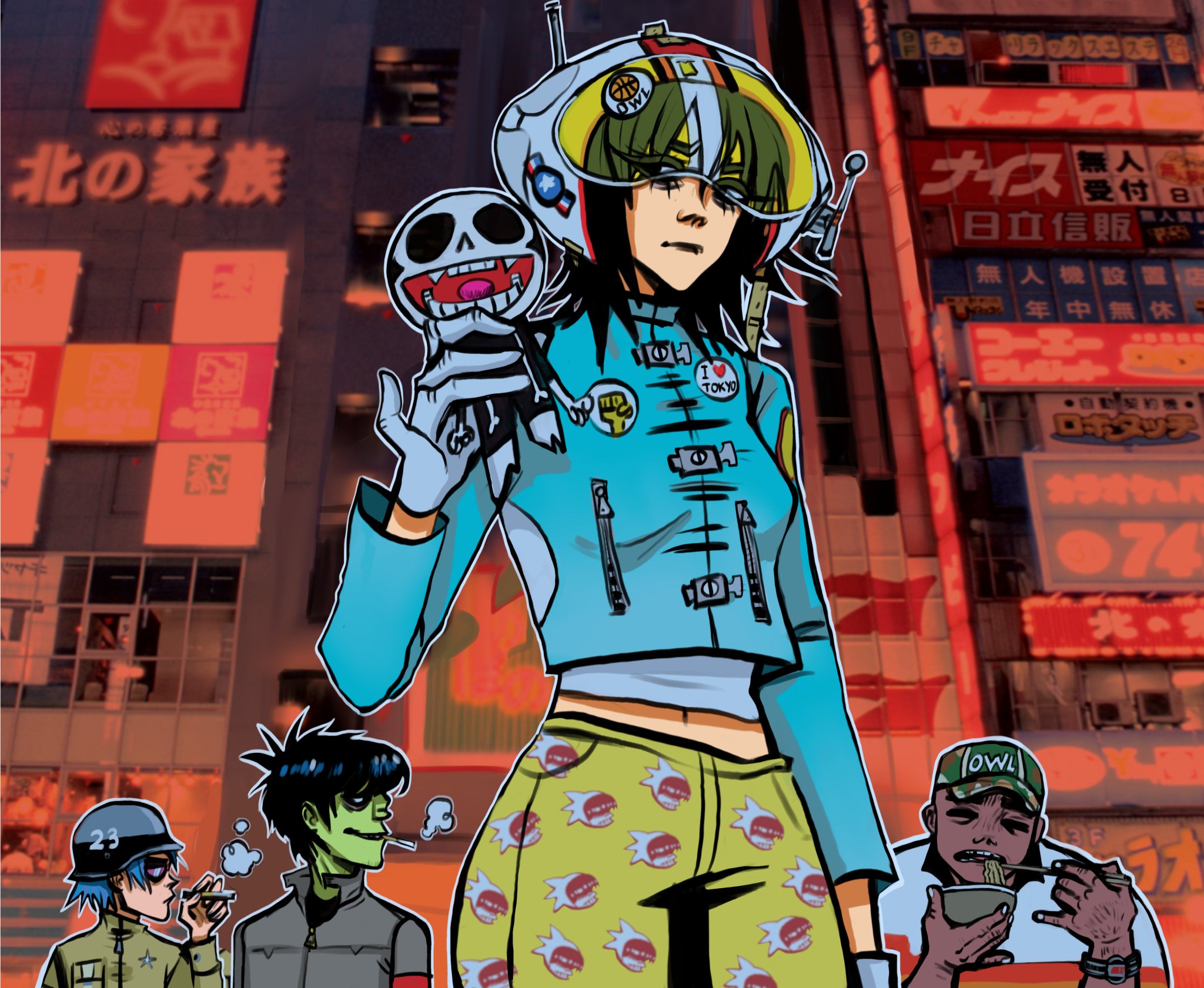 yoshiokubo gorillaz ジャケット　リメイク　グランジ　パンク GIKQhToWEAE7TU7.jpg:large