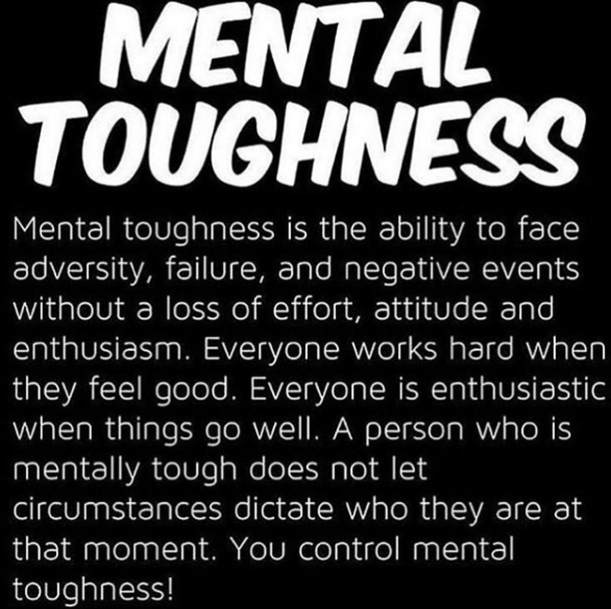 What is mental toughness mean to you?