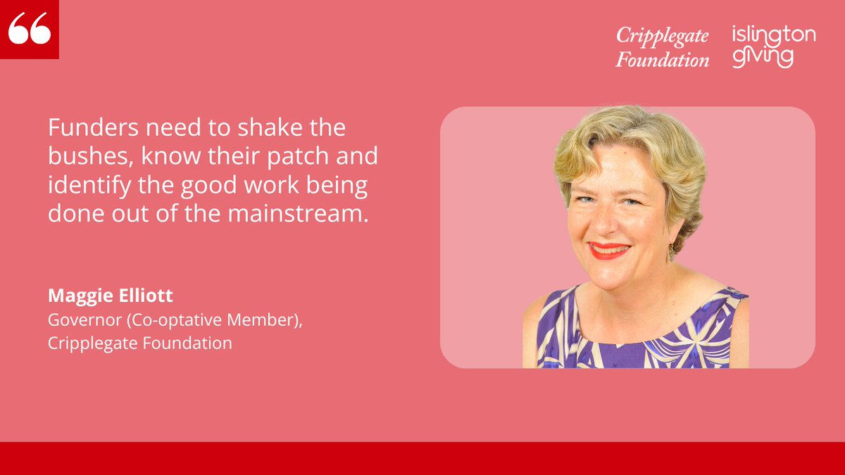 “Funders need to shake the bushes, know their patch and identify the good work being done!” 💪🏼 Maggie Elliott, Governor @CripplegateFdn speaks about actively identifying remarkable work happening beyond the mainstream. ➡️ loom.ly/XlY7upI #InternationalWomensDay