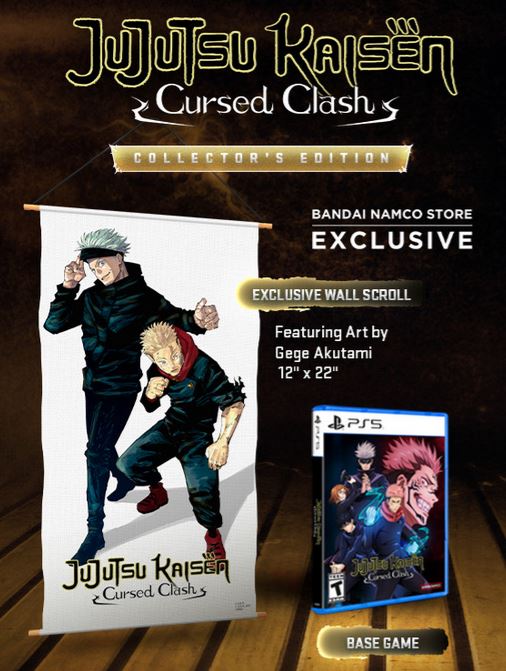 Jujutsu Kaisen Cursed Clash Collector's Edition Bundle $39.99 via Bandai Namco Store. store.bandainamcoent.com/search.php?sea…+