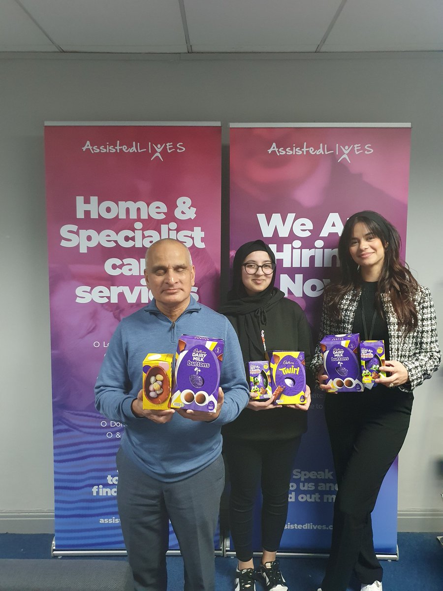 Huge thankyou to assisted lives for donating over 60 Easter eggs and other sweets for the Ramadan/Easter project.

#assistedlives
#ramadan
#easter