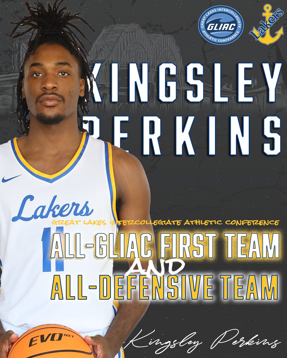 Tyson Edmondson & Kingsley Perkins have been named to the All-GLIAC First Team! Perk also has been named to the All-Defensive Team! 🔥🏅 Perk & Ty have made huge impacts on the Laker's success this season. Congratulations you two! 📝: bit.ly/48HcJOl