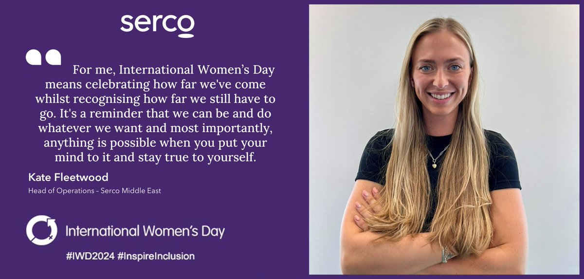 We are celebrating #IWD2024 by spotlighting Kate Fleetwood, Head of Operations for our Middle East business with a focus on Emergency Services and growing our capability in region. #InspireInclusion