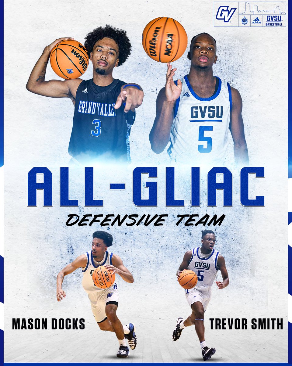 Congrats Mason and Trevor on earning All-GLIAC defensive honors! 🔒 #AnchorUp | #LetsGetThisWork
