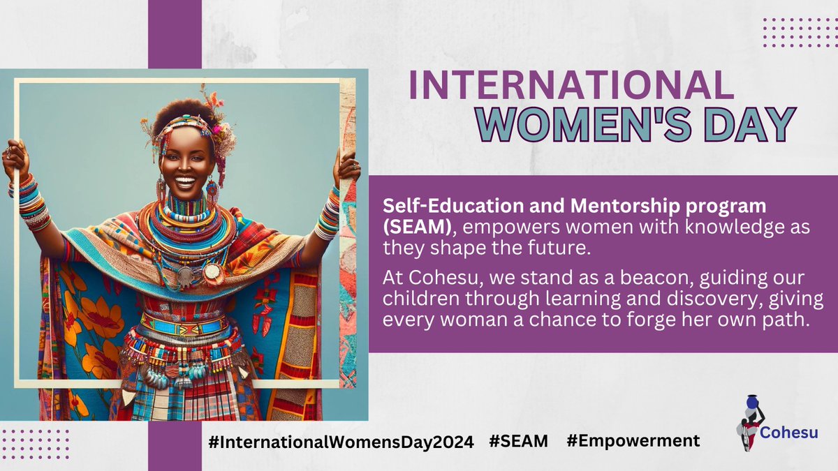 Every woman deserves a chance to shine and thrive 🌸 We're celebrating #WomensDay2024 <a href="/Cohesu/">Cohesu</a>, supported by <a href="/GlobalGiving/">GlobalGiving</a>, through our self-education and empowerment program SEAM - Learn more at wix.to/2Z4ggyG